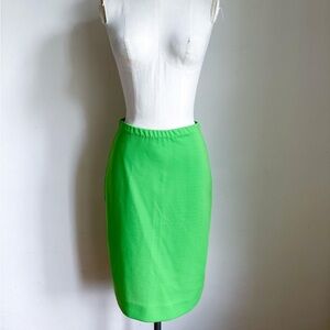 ⭐️3/$30⭐️ (bundle deal) Vintage 1960s Lime Green Knit Skirt / XS-S